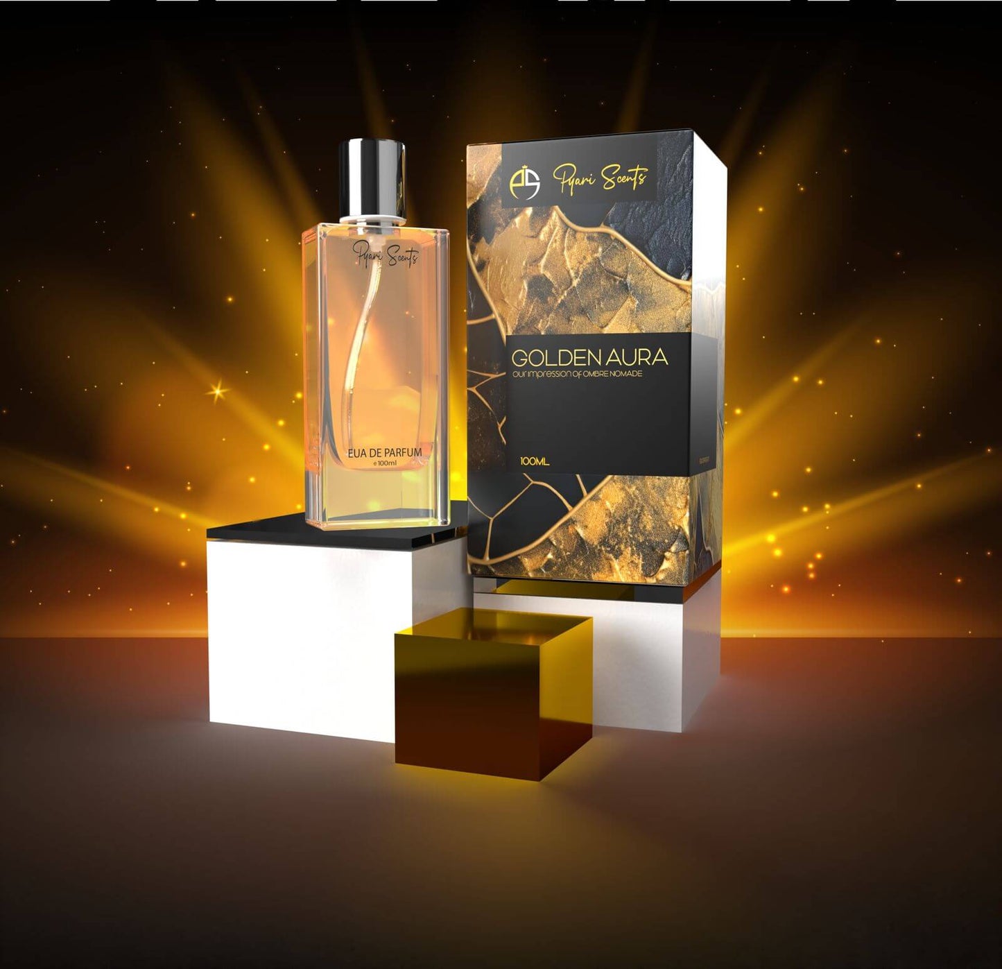 Golden Aura Inspired by LV Ombre Nomade Premium