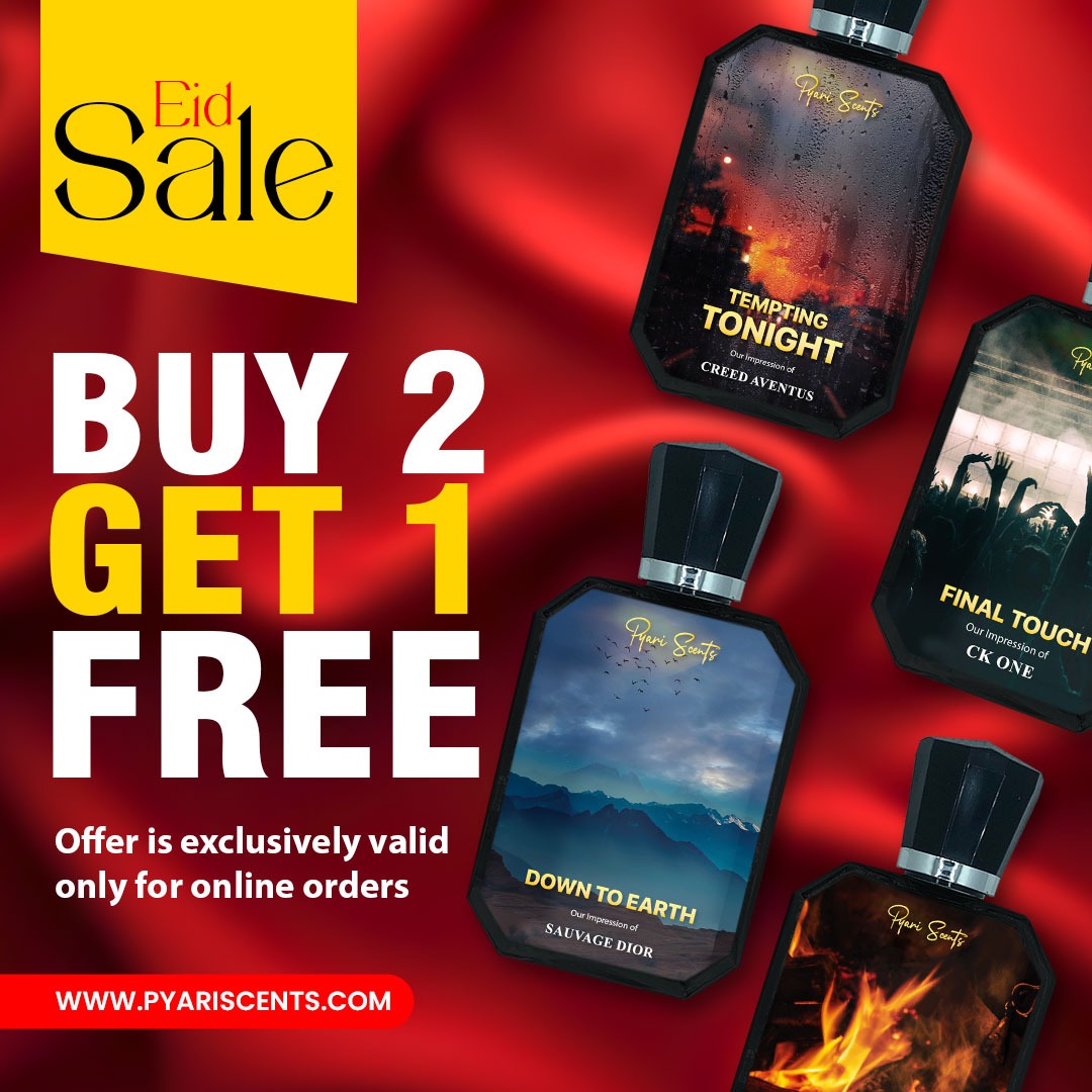 Buy 2 get 1 Free 50ML| Get 3 Perfumes in Price of 2 - Eid Sale